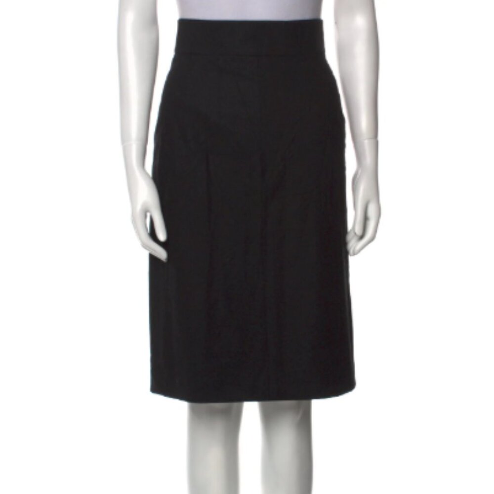 Akris Punto Knee-Length Pencil Skirt in Black | Size S